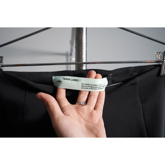 Off-White c/o Virgil Abloh High Waisted Black Skirt with Floral Panel - Picture 3 of 3